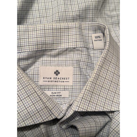 Men's Ryan Seacrest Button Front Slim Fit Dress Shirt - Picture 4 of 6